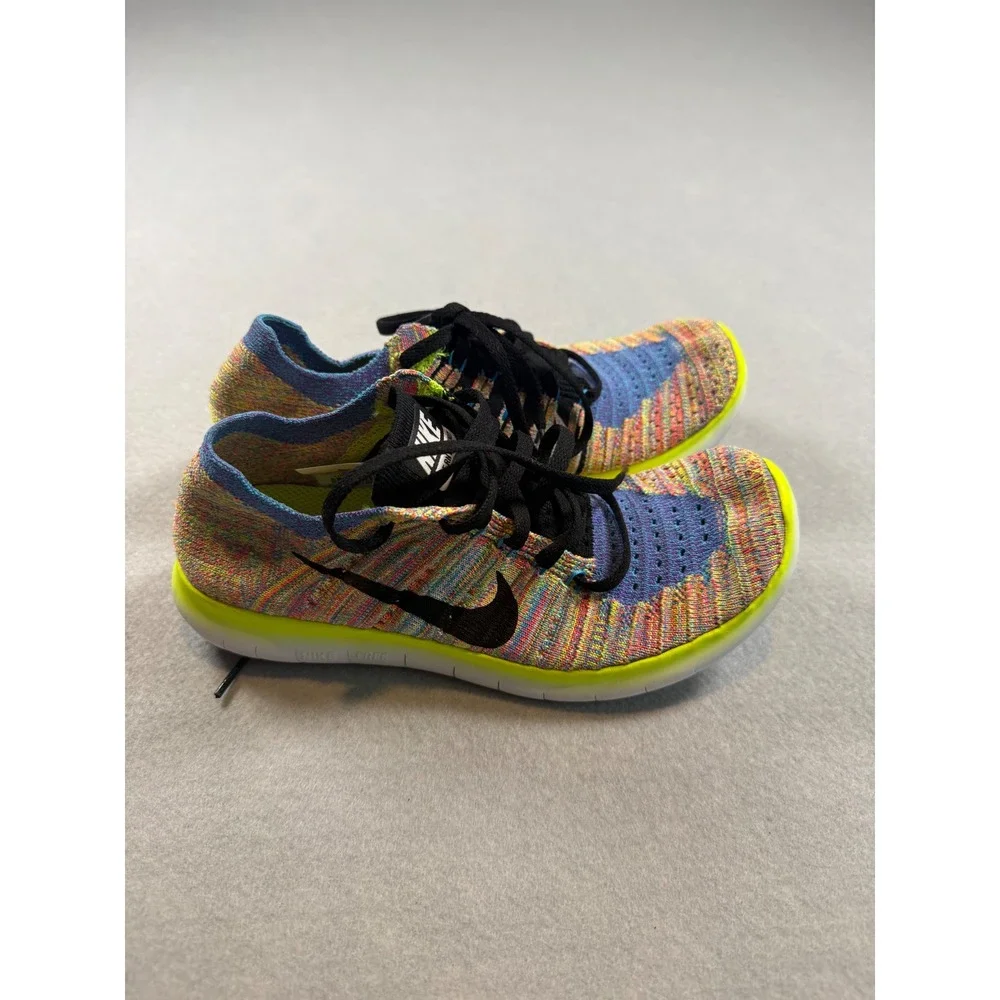Nike Free RN Flyknit 2016 Women's  Multicolor Running Shoes 831070-102 Size 6